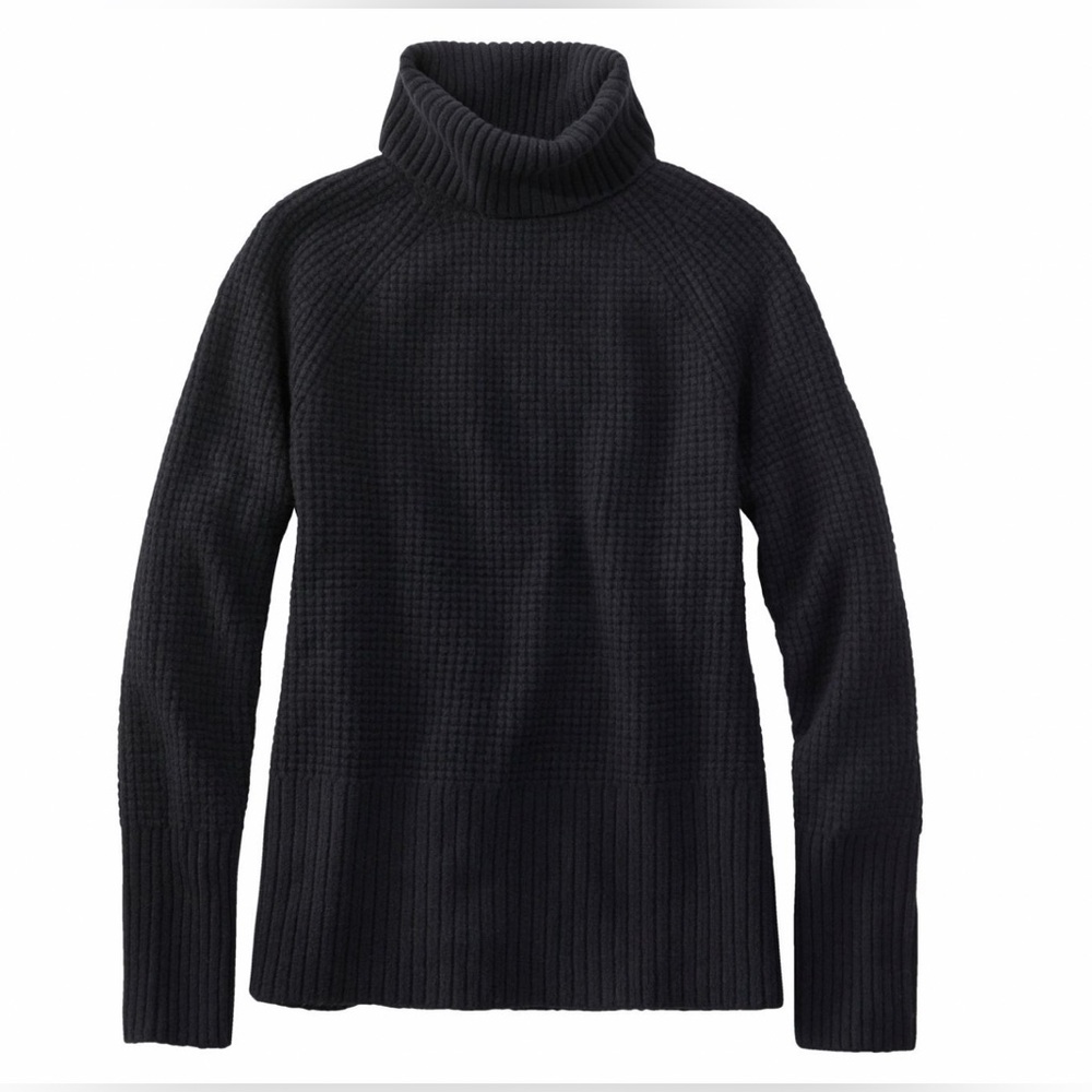 L.L. Bean Women's SuperSoft Waffle Sweater, Turtleneck